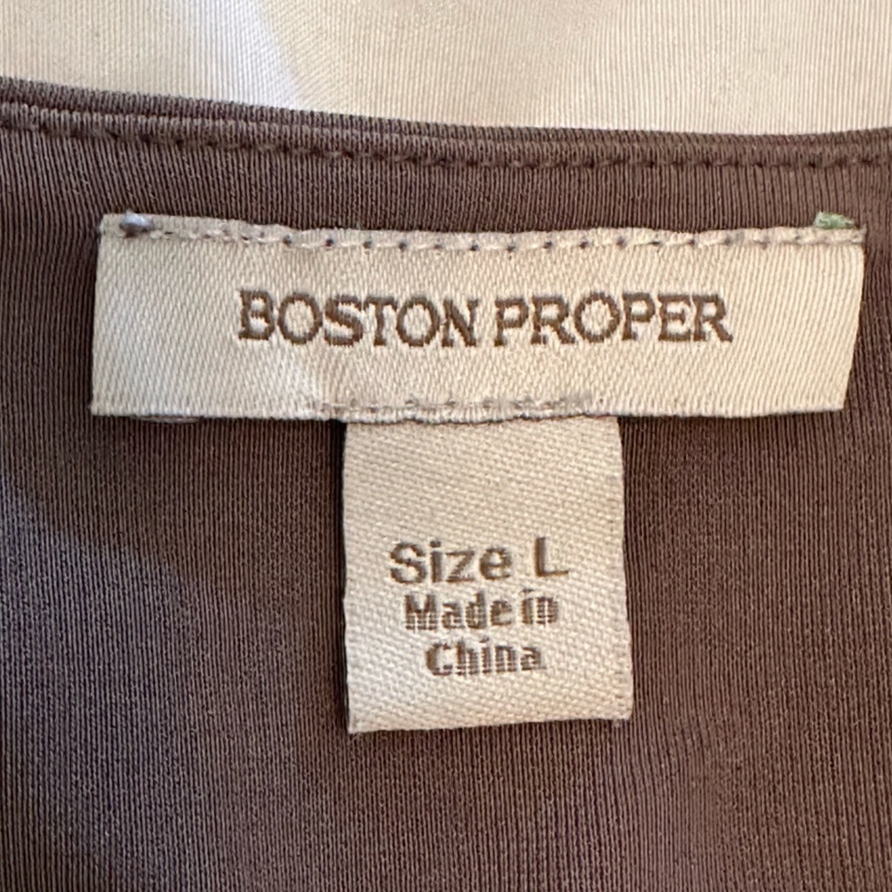 Boston Proper Ruched Dress Size Large - Picture 4 of 5